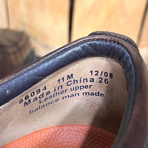 Clarks Unstructured Un Kenneth Brown Leather Comfort Lace-Up Oxfords Men Size 11 main image 2